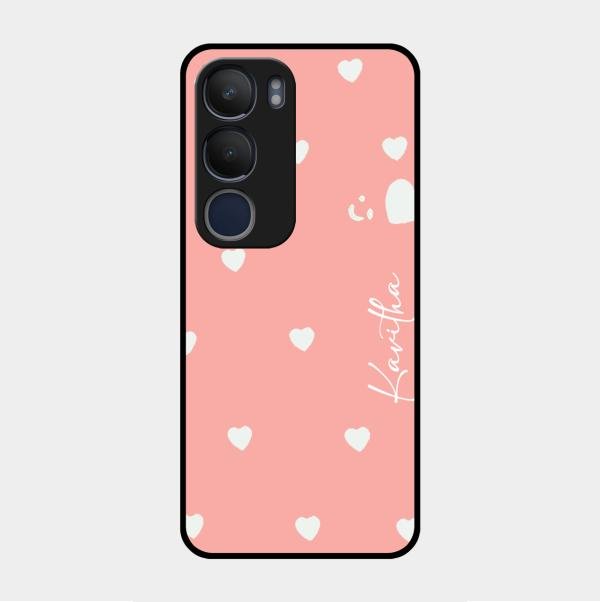 Be Loved Customized Glass Case Cover Peach For Vivo Y29 5G
