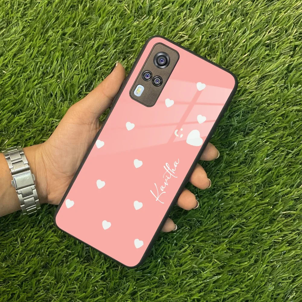 Be Loved Customized Glass Case Cover Peach For Vivo - ShopOnCliQ
