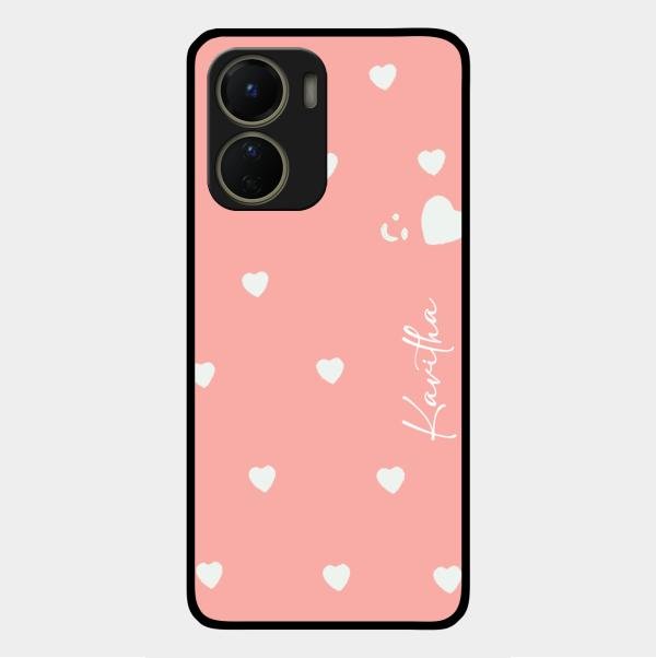Be Loved Customized Glass Case Cover Peach For Vivo Y56 5G