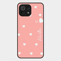 Be Loved Customized Glass Case Cover Peach For Xiaomi Mi 11 Lite