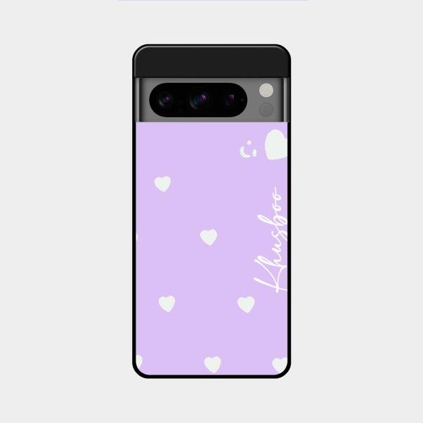 Be Loved Customized Glass Case Cover Purple For Google Pixel 8 Pro 5G