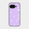 Be Loved Customized Glass Case Cover Purple For Google Pixel 9A 5G
