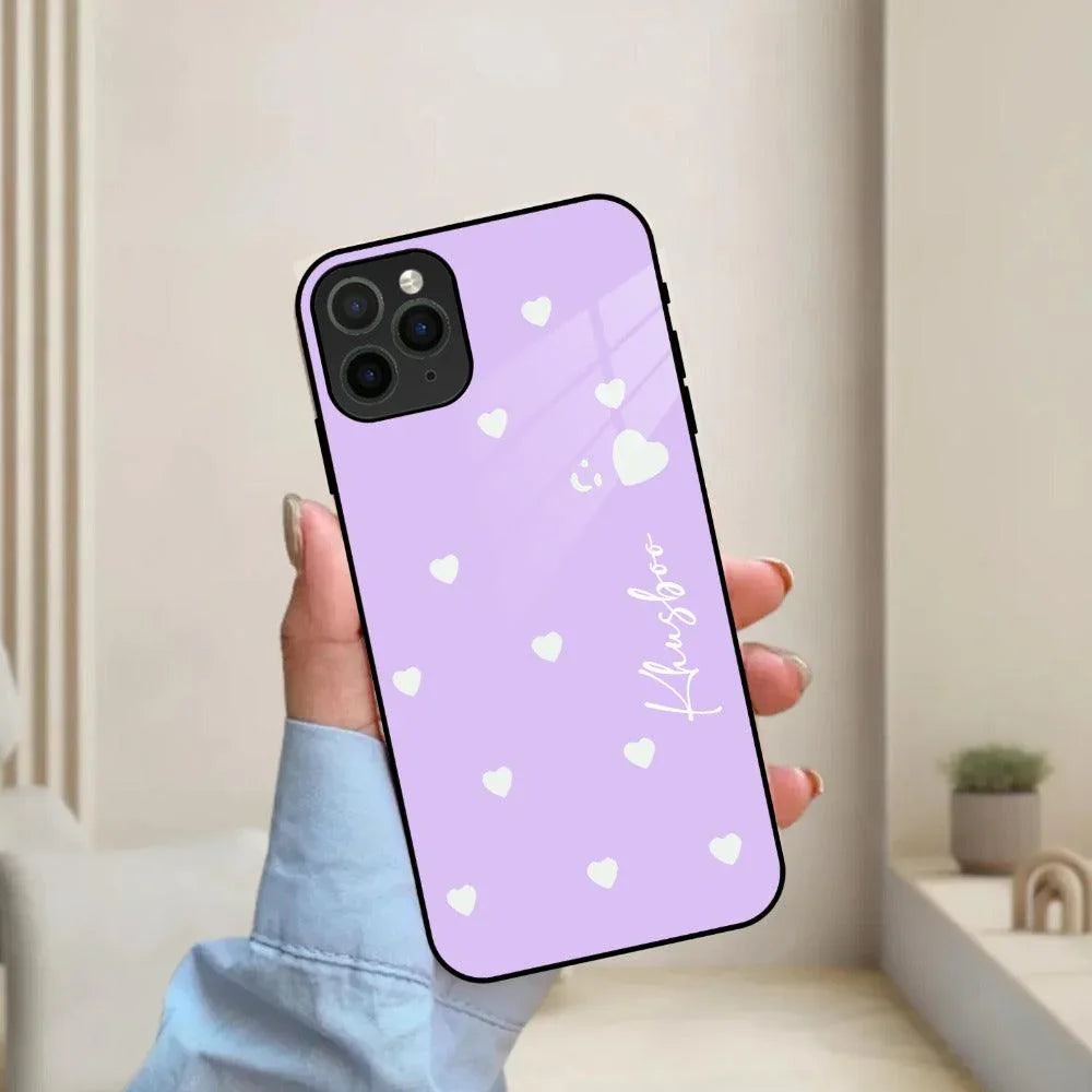 Be Loved Customized Glass Case Cover Purple For iPhone - ShopOnCliQ