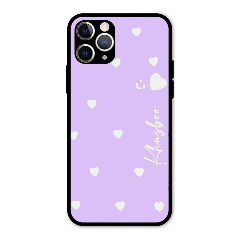 Be Loved Customized Glass Case Cover Purple For iPhone 11 Pro