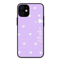 Be Loved Customized Glass Case Cover Purple For iPhone 12 mini