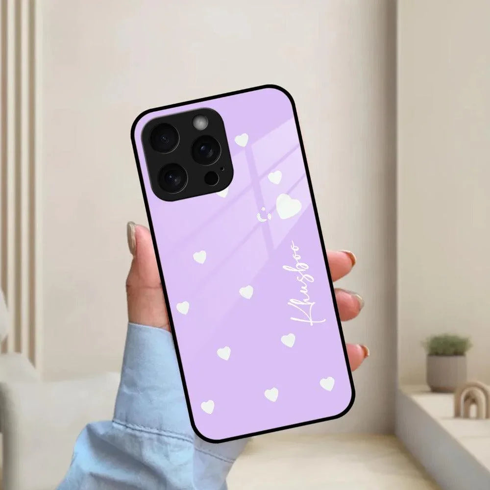 Be Loved Customized Glass Case Cover Purple For iPhone - ShopOnCliQ