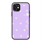 Be Loved Customized Glass Case Cover Purple For iPhone 12