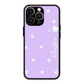 Be Loved Customized Glass Case Cover Purple For iPhone 13 Pro