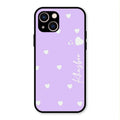 Be Loved Customized Glass Case Cover Purple For iPhone 13