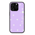 Be Loved Customized Glass Case Cover Purple For iPhone 15 Pro
