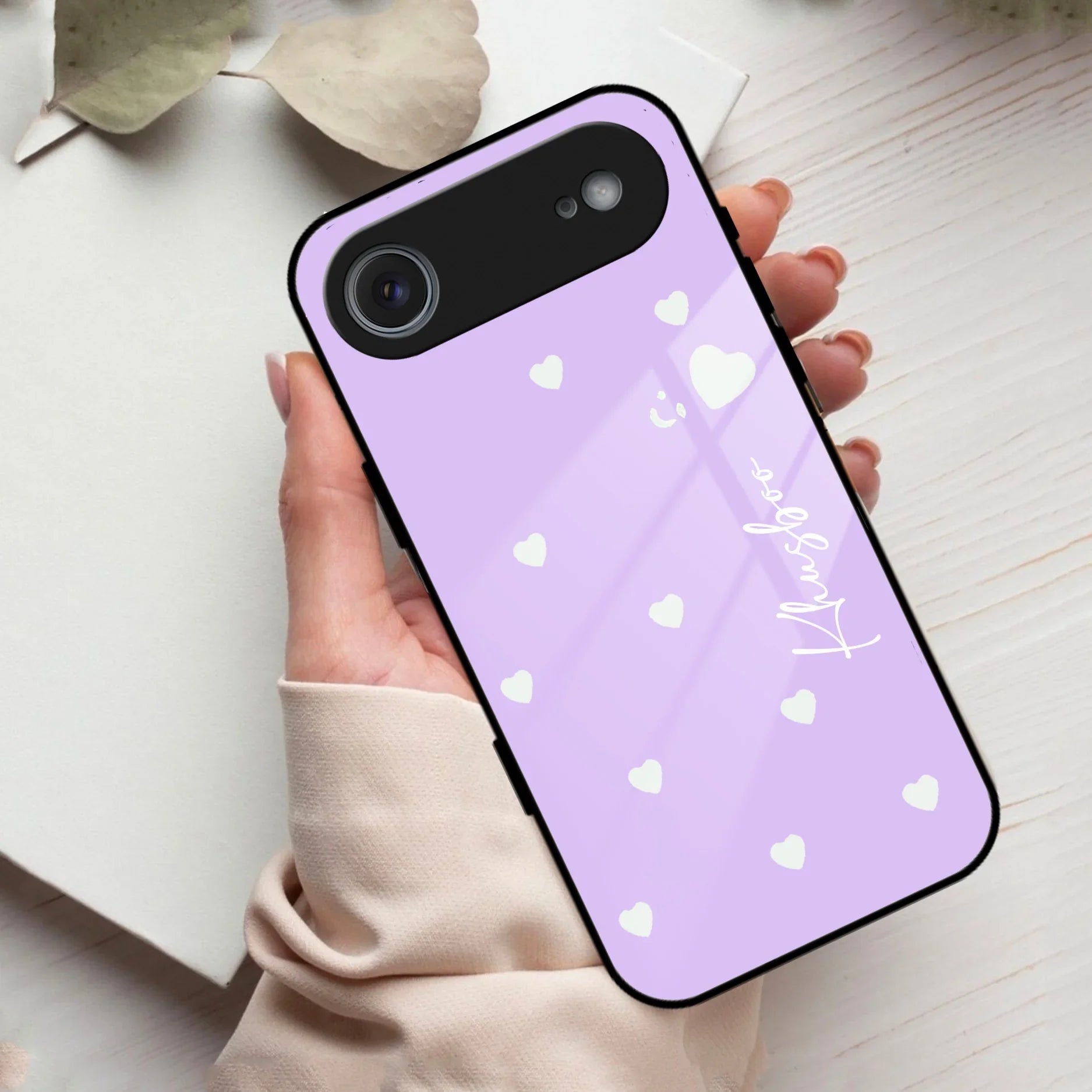 Be Loved Customized Glass Case Cover Purple For iPhone - ShopOnCliQ