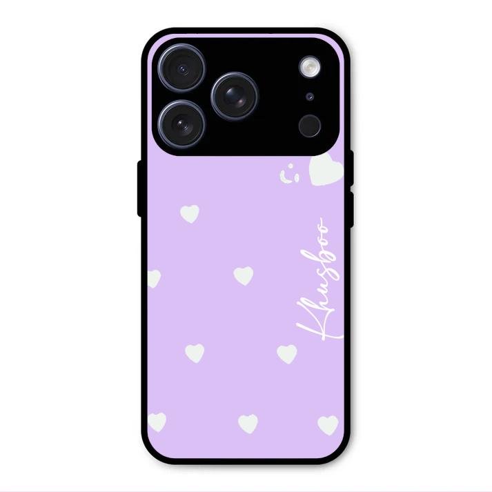 Be Loved Customized Glass Case Cover Purple For iPhone 17 Pro Max