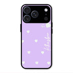 Be Loved Customized Glass Case Cover Purple For iPhone 17 Pro Max