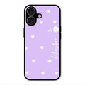 Be Loved Customized Glass Case Cover Purple For iPhone 17