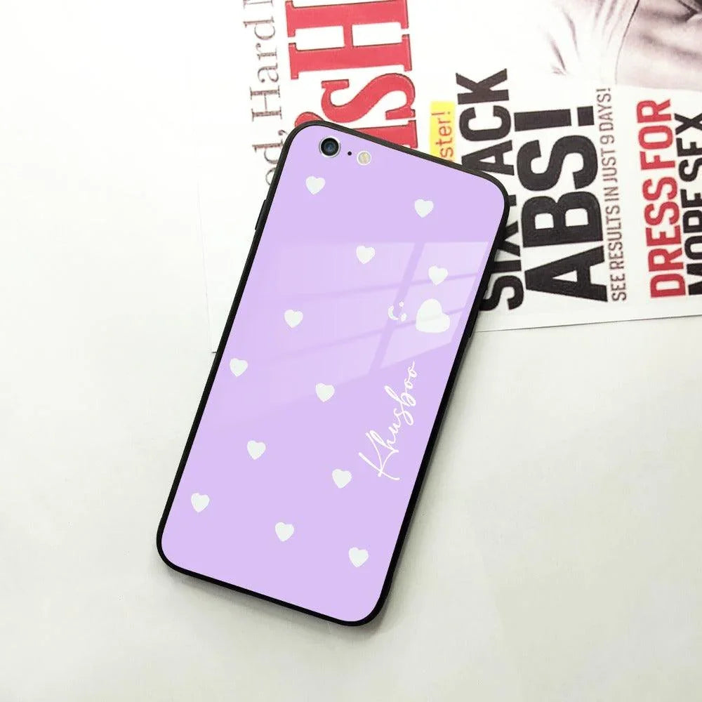 Be Loved Customized Glass Case Cover Purple For iPhone - ShopOnCliQ