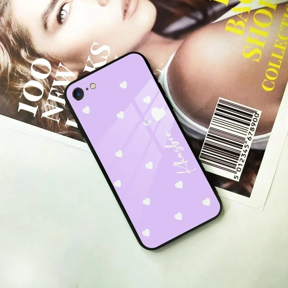 Be Loved Customized Glass Case Cover Purple For iPhone - ShopOnCliQ