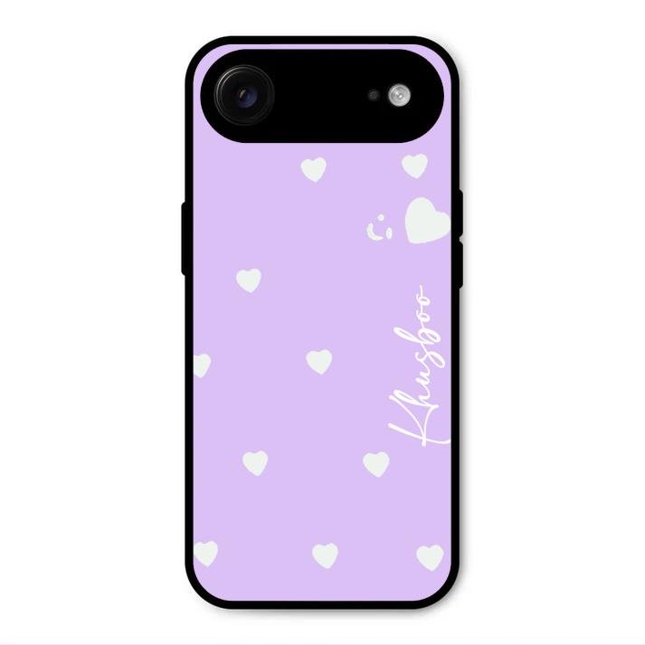 Be Loved Customized Glass Case Cover Purple For iPhone Air