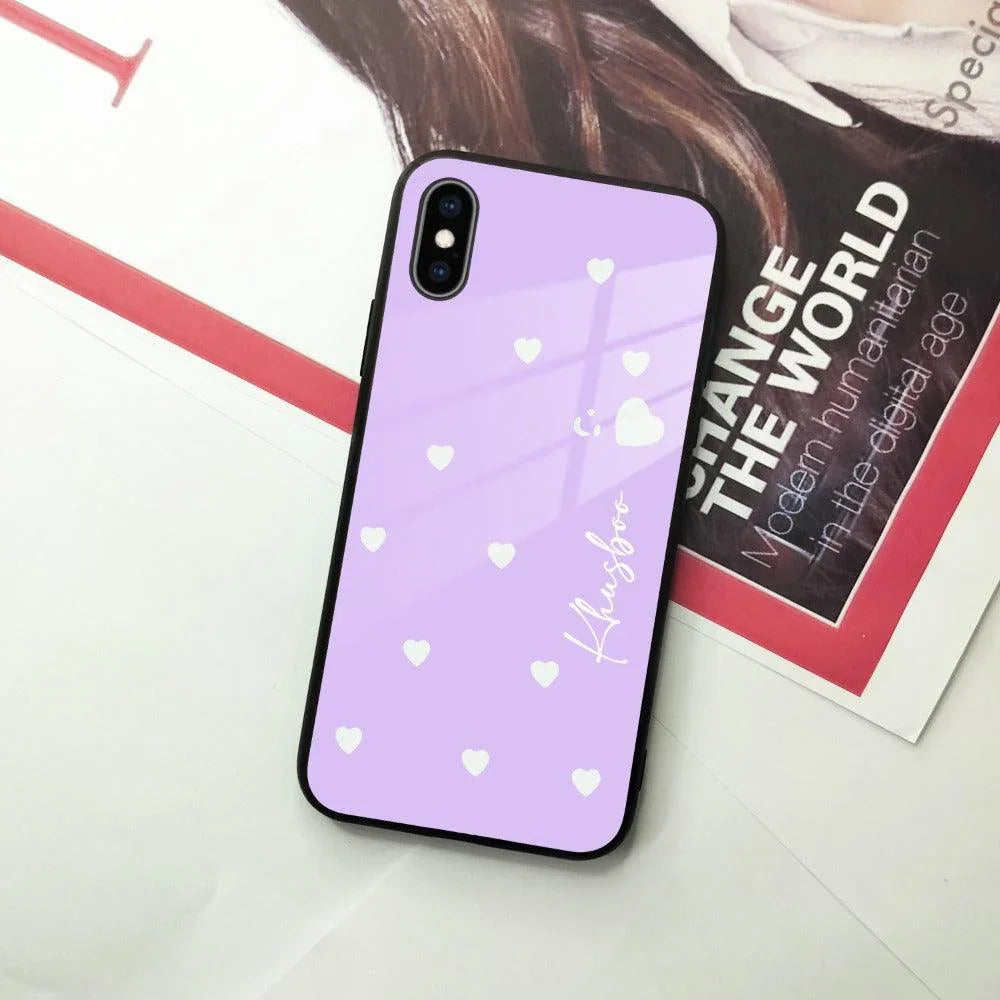 Be Loved Customized Glass Case Cover Purple For iPhone - ShopOnCliQ