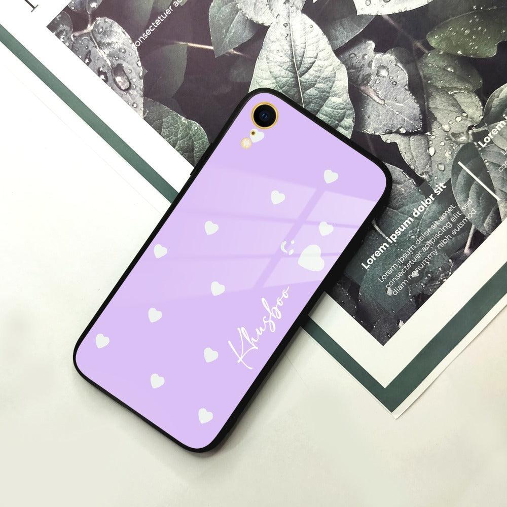 Be Loved Customized Glass Case Cover Purple For iPhone - ShopOnCliQ