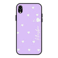 Be Loved Customized Glass Case Cover Purple For iPhone XR