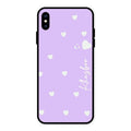 Be Loved Customized Glass Case Cover Purple For iPhone XS Max