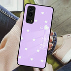 Be Loved Customized Glass Case Cover Purple For iQOO - ShopOnCliQ