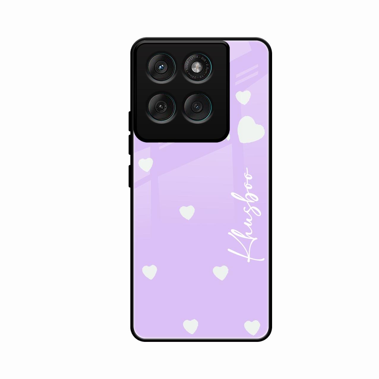 Be Loved Customized Glass Case Cover Purple For Motorola Edge 60 Fusion 5G