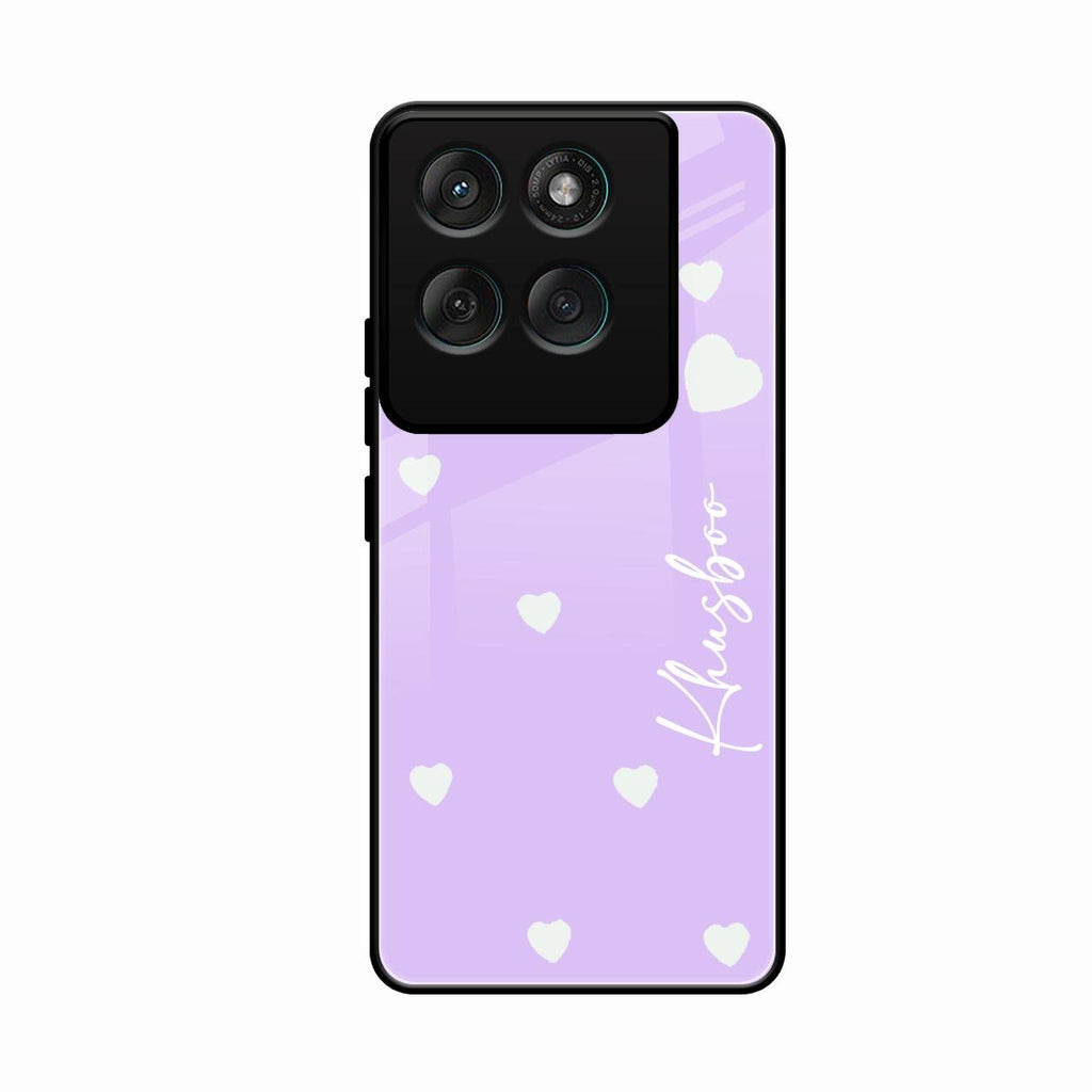 Be Loved Customized Glass Case Cover Purple For Motorola Edge 60 Pro 5G