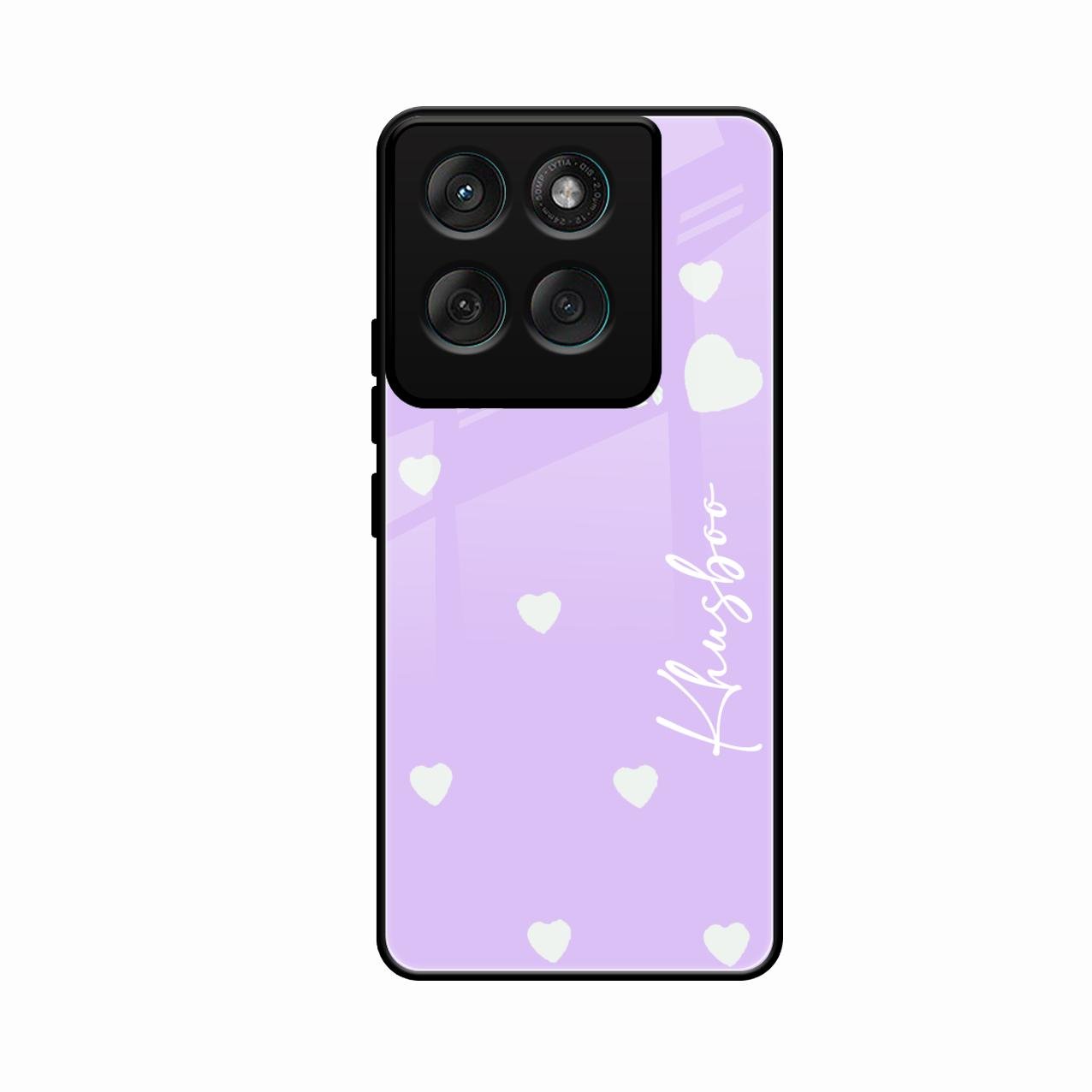 Be Loved Customized Glass Case Cover Purple For Motorola Edge 70 5G