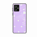 Be Loved Customized Glass Case Cover Purple For Motorola G54 5G