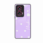 Be Loved Customized Glass Case Cover Purple For Motorola G96 5G