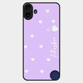 Be Loved Customized Glass Case Cover Purple For Nothing Cmf Phone 1
