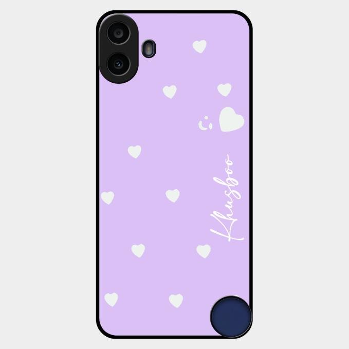Be Loved Customized Glass Case Cover Purple For Nothing Cmf Phone 1