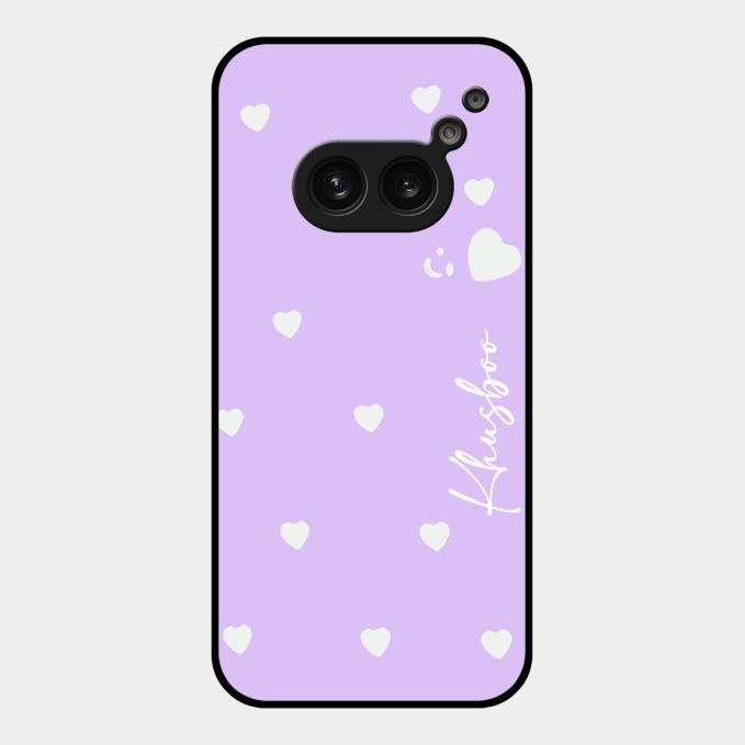 Be Loved Customized Glass Case Cover Purple For Nothing Phone 2A 5G