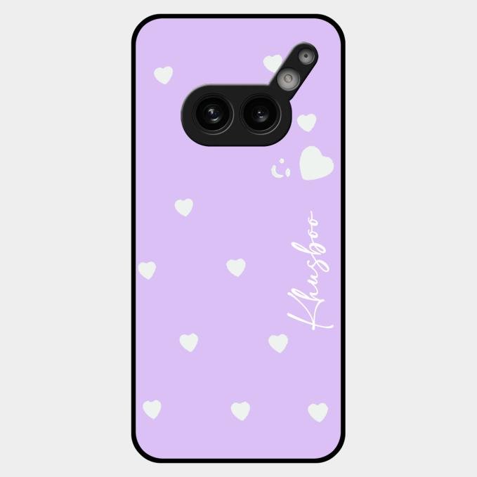 Be Loved Customized Glass Case Cover Purple For Nothing Phone 2A Plus