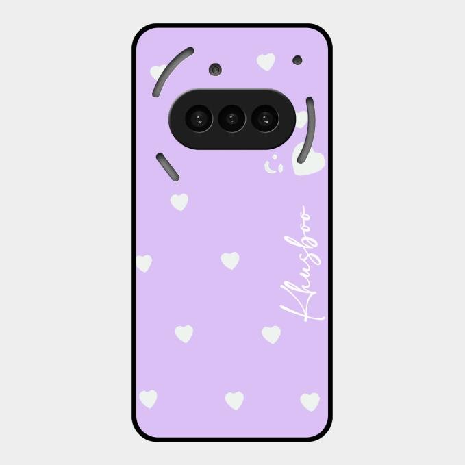 Be Loved Customized Glass Case Cover Purple For Nothing Phone 3A 5G