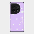 Be Loved Customized Glass Case Cover Purple For Oneplus 12 5G