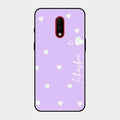 Be Loved Customized Glass Case Cover Purple For Oneplus 7