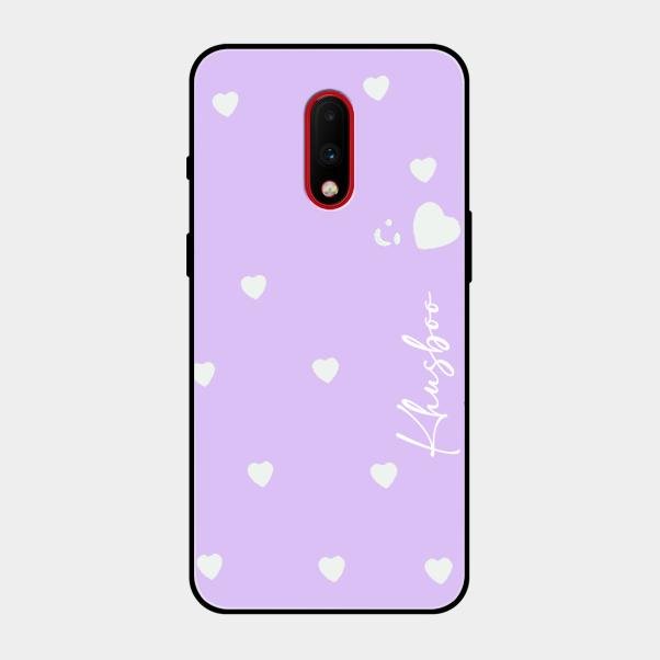 Be Loved Customized Glass Case Cover Purple For Oneplus 7