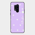 Be Loved Customized Glass Case Cover Purple For Oneplus 8 Pro