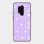 Be Loved Customized Glass Case Cover Purple For Oneplus 8 Pro