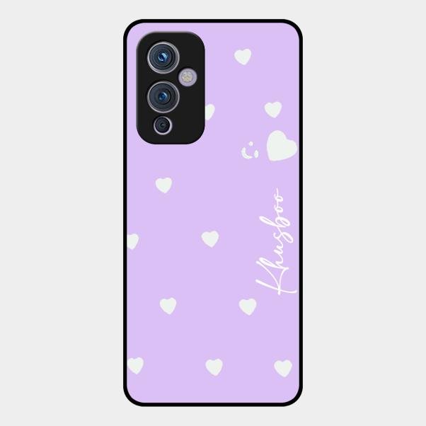 Be Loved Customized Glass Case Cover Purple For Oneplus 9 5G