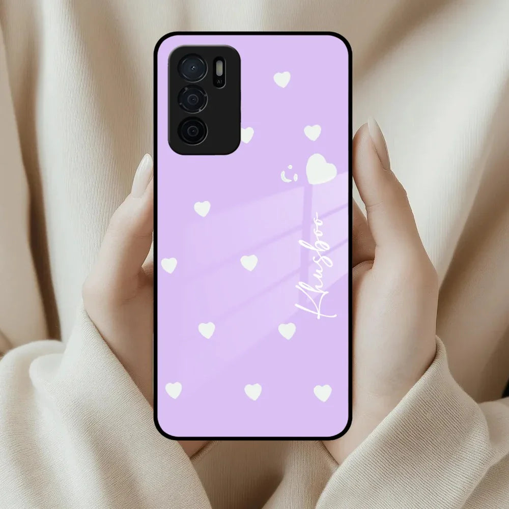 Be Loved Customized Glass Case Cover Purple For Oppo - ShopOnCliQ