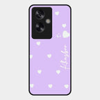 Be Loved Customized Glass Case Cover Purple For Oppo A79 5G