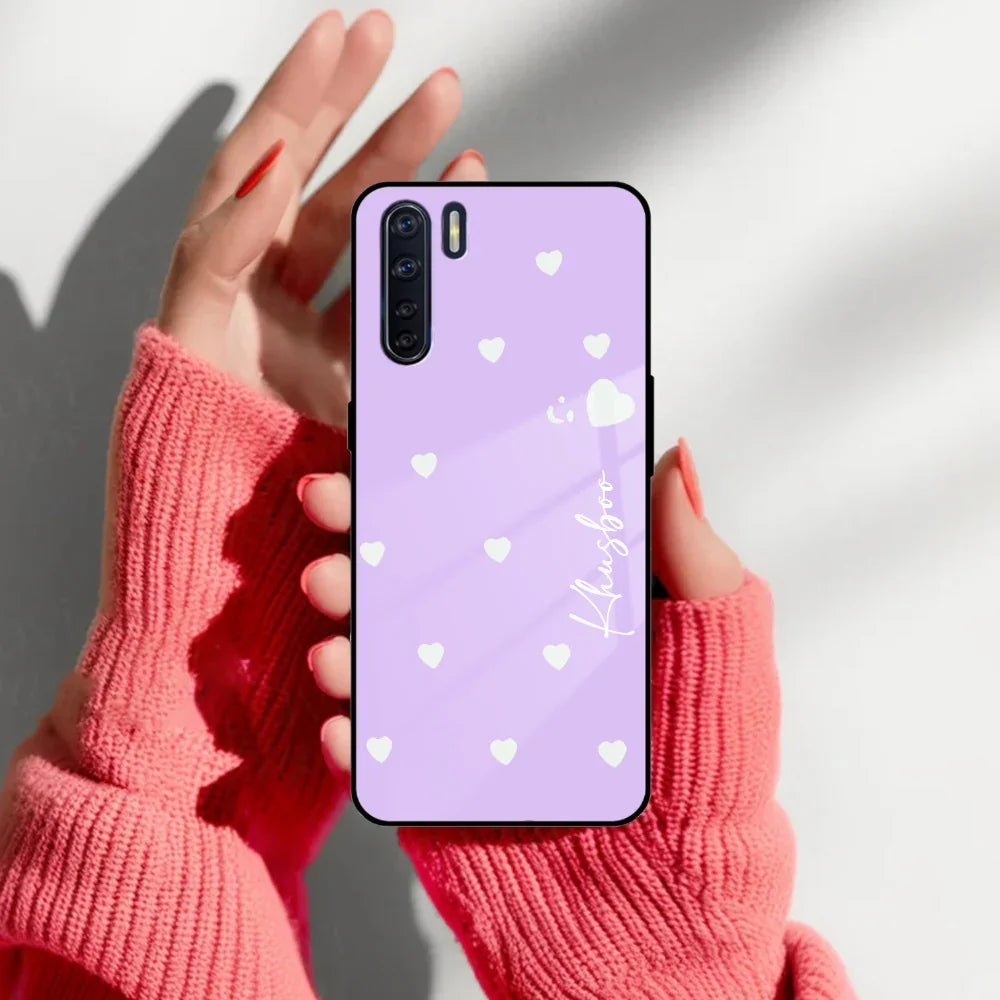 Be Loved Customized Glass Case Cover Purple For Oppo - ShopOnCliQ