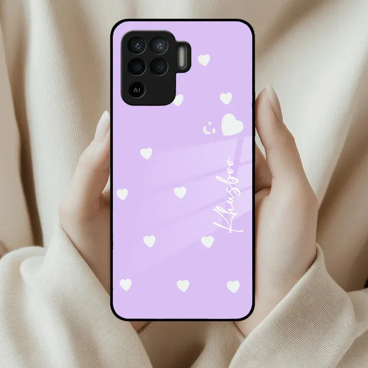 Be Loved Customized Glass Case Cover Purple For Oppo - ShopOnCliQ