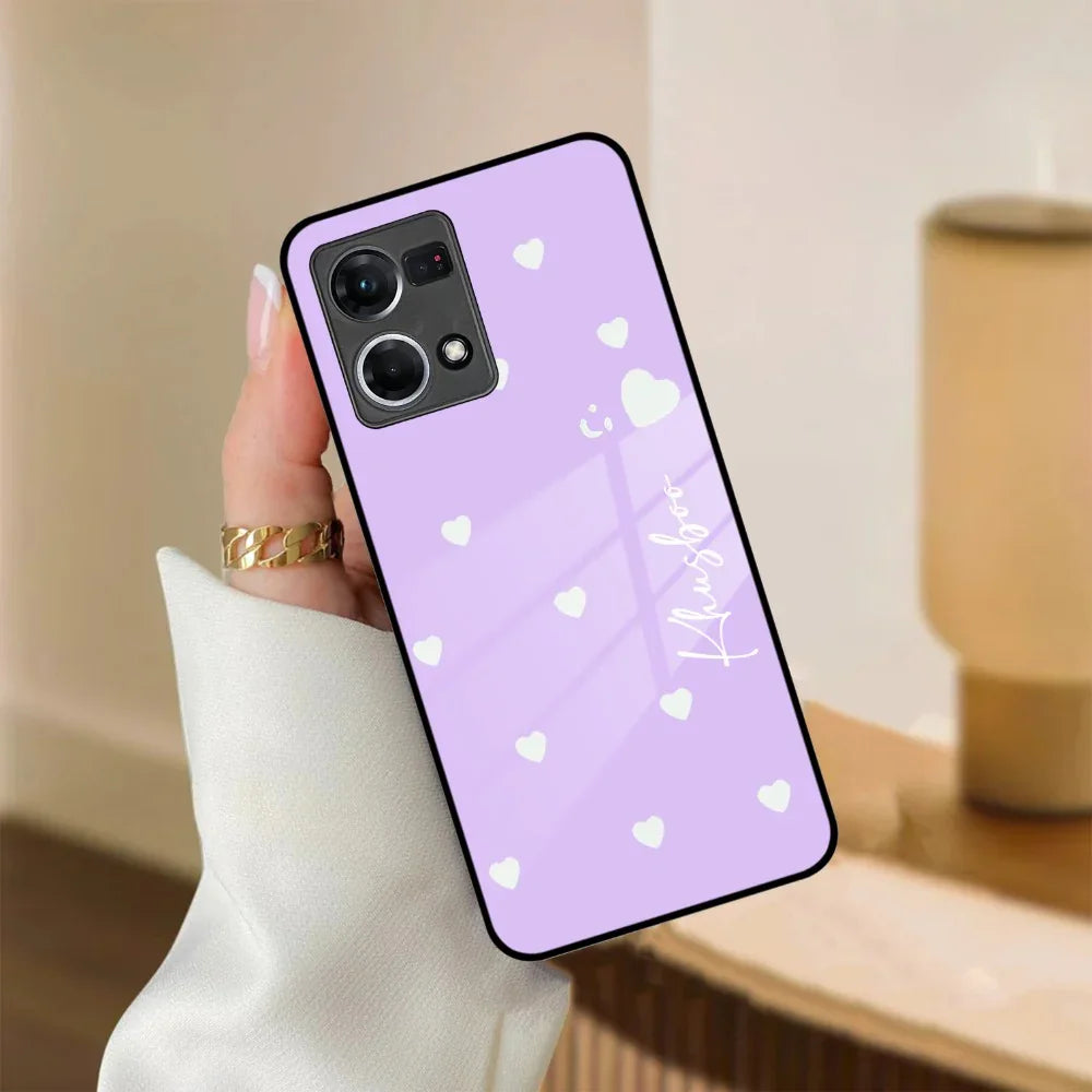 Be Loved Customized Glass Case Cover Purple For Oppo - ShopOnCliQ