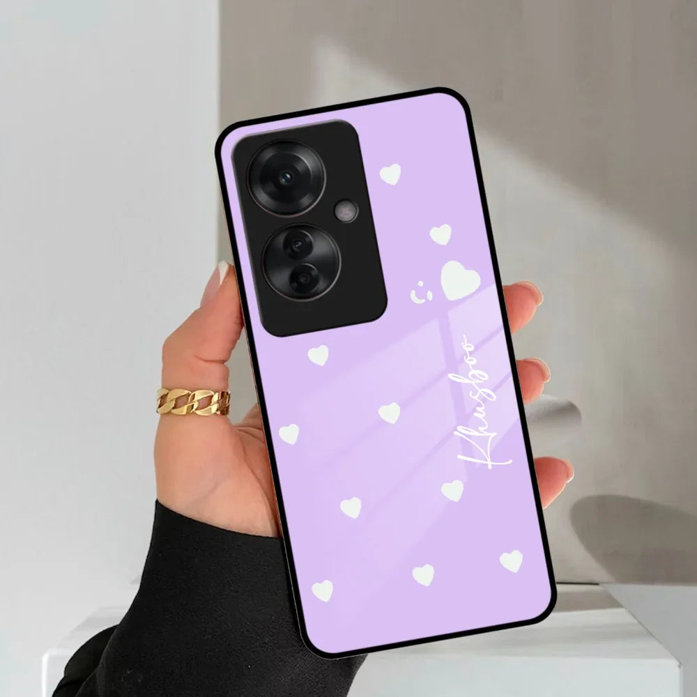 Be Loved Customized Glass Case Cover Purple For Oppo - ShopOnCliQ
