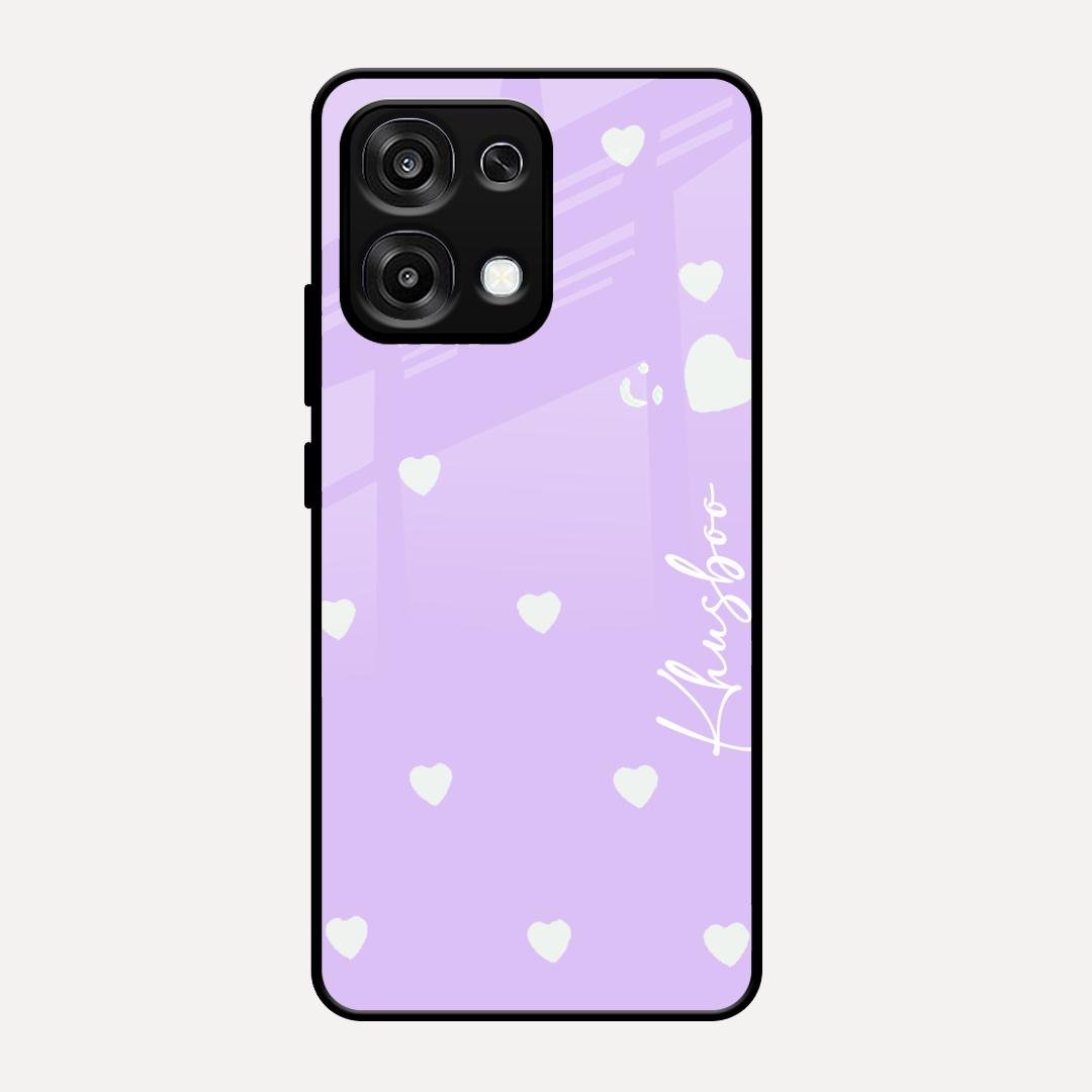 Be Loved Customized Glass Case Cover Purple For Oppo F31 5G