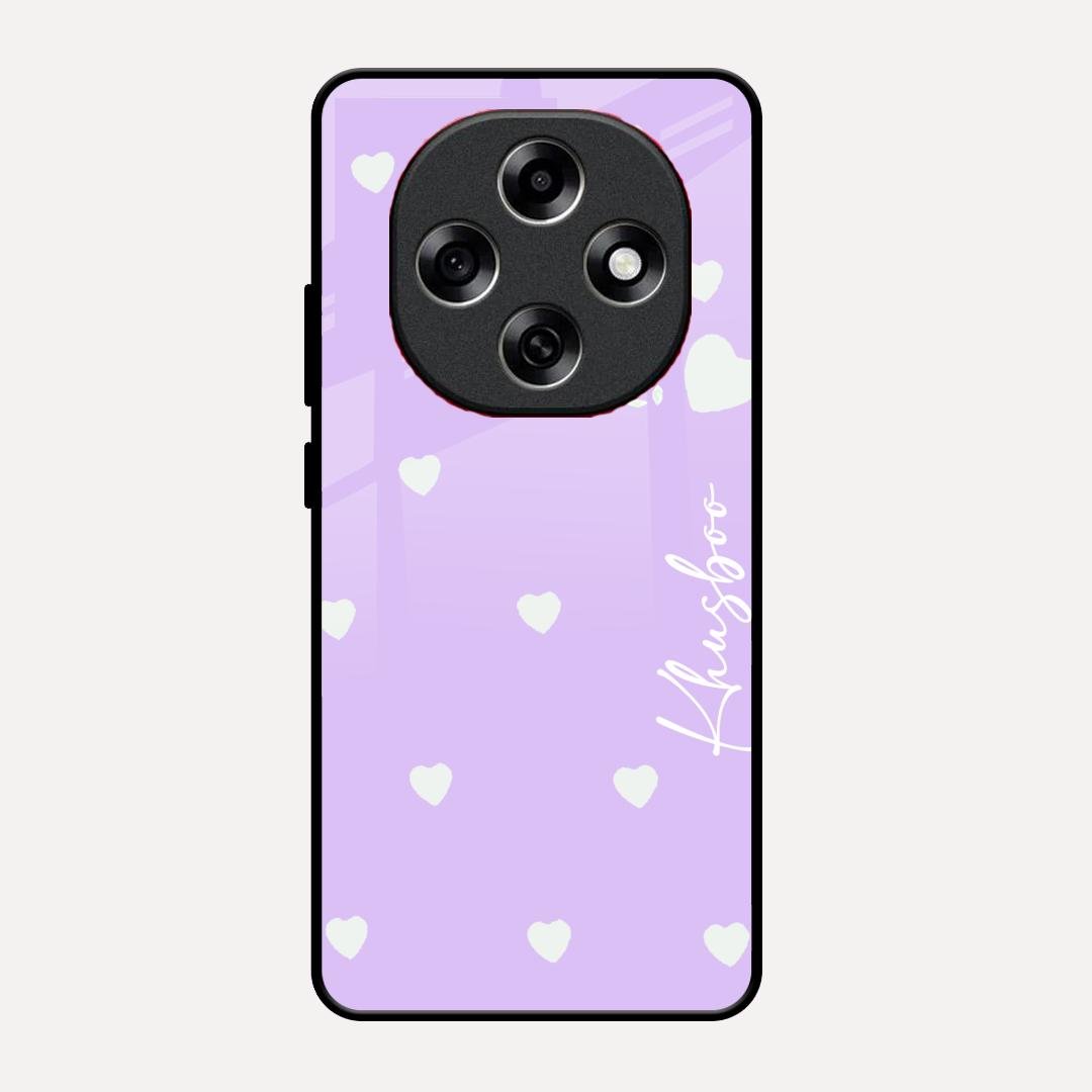Be Loved Customized Glass Case Cover Purple For Oppo F31 Pro 5G
